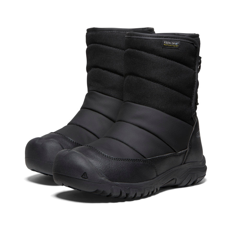 Big Kids' Puffrider Waterproof Winter Boot Black/Steel Grey / Keen / Kids'