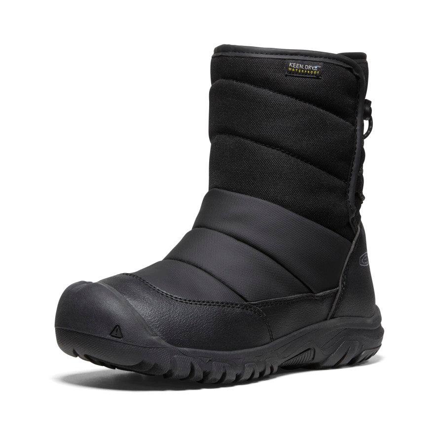 Big Kids' Puffrider Waterproof Winter Boot Black/Steel Grey / Keen / Kids'